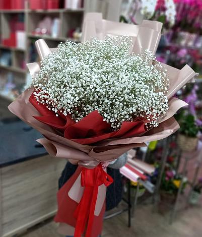 Букет цветов из: Гипсофила в Унъюган