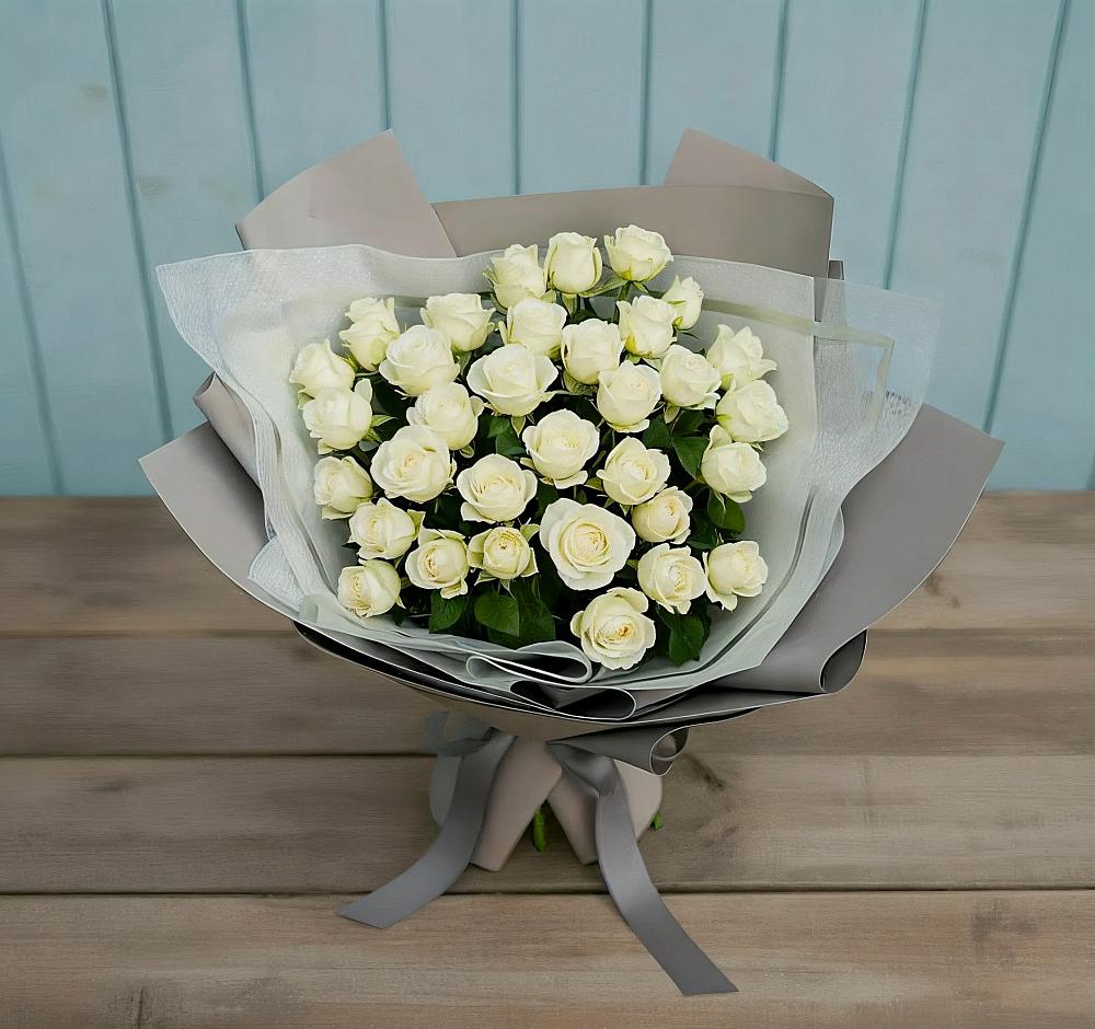 Букет Белоснежная нежность в Унъюган