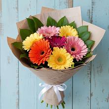 Букет цветов из:  Герберы #REPLACE_PRED# Унъюган