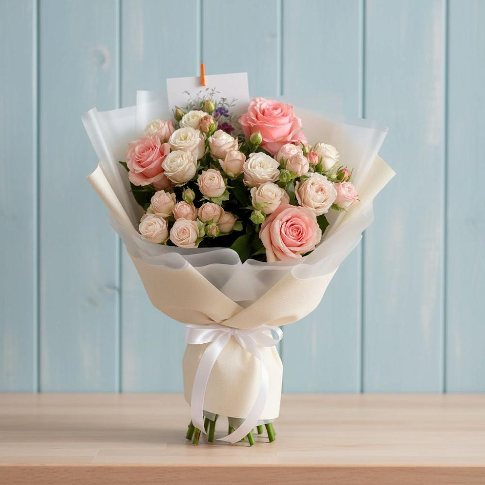 Букет цветов из: Розы в Унъюган