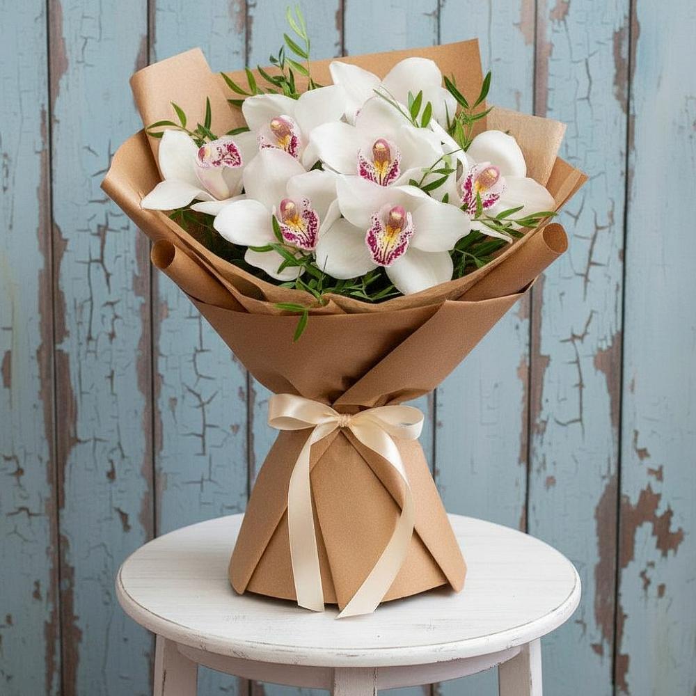 Букет цветов из: Орхидеи и Розы в Унъюган