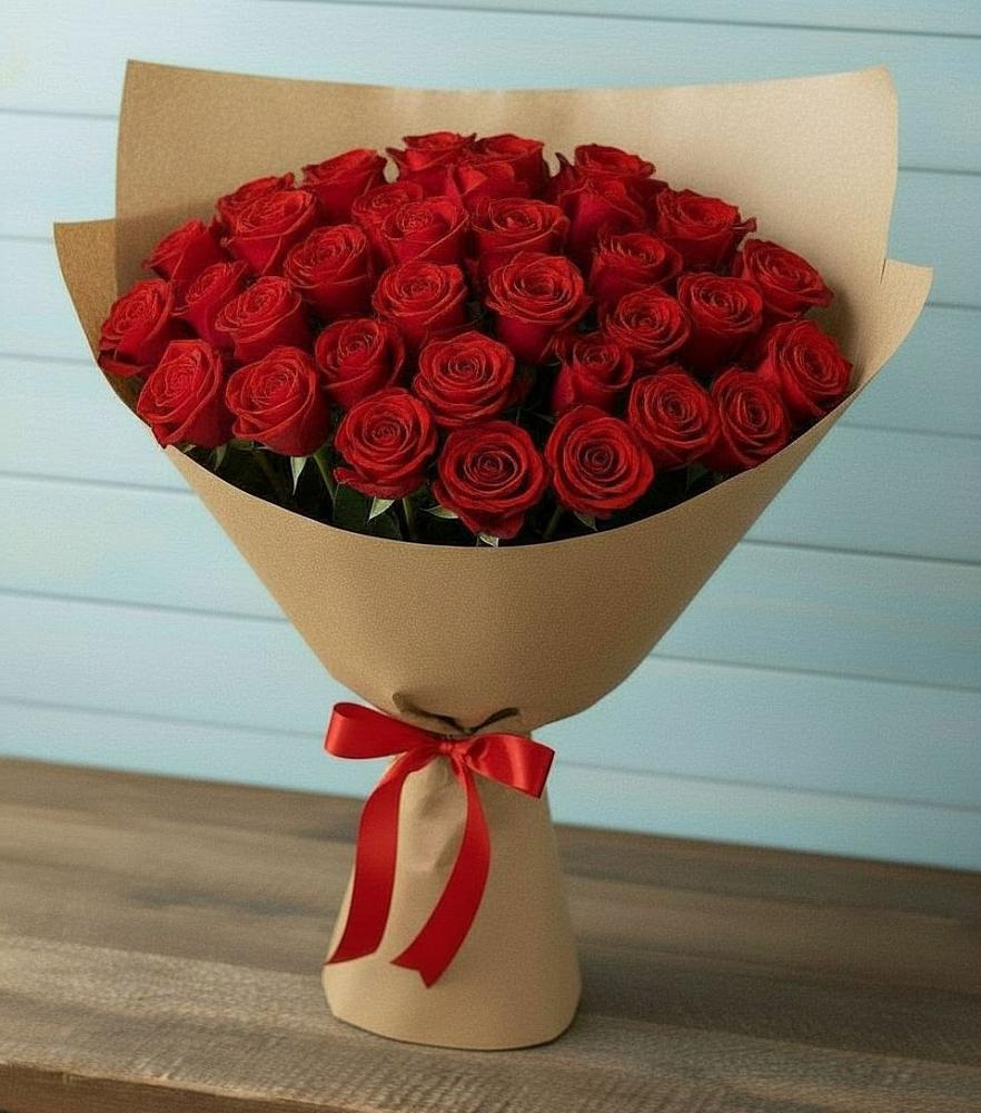 Букет Красные розы Милано в Унъюган