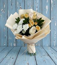 Букет цветов из:  Розы и Хризантемы #REPLACE_PRED# Унъюган