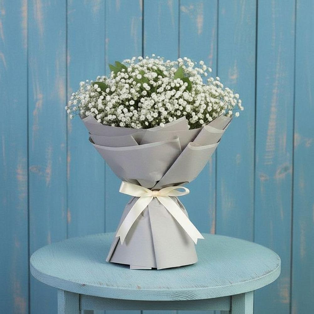 Букет цветов из: Гипсофила в Унъюган