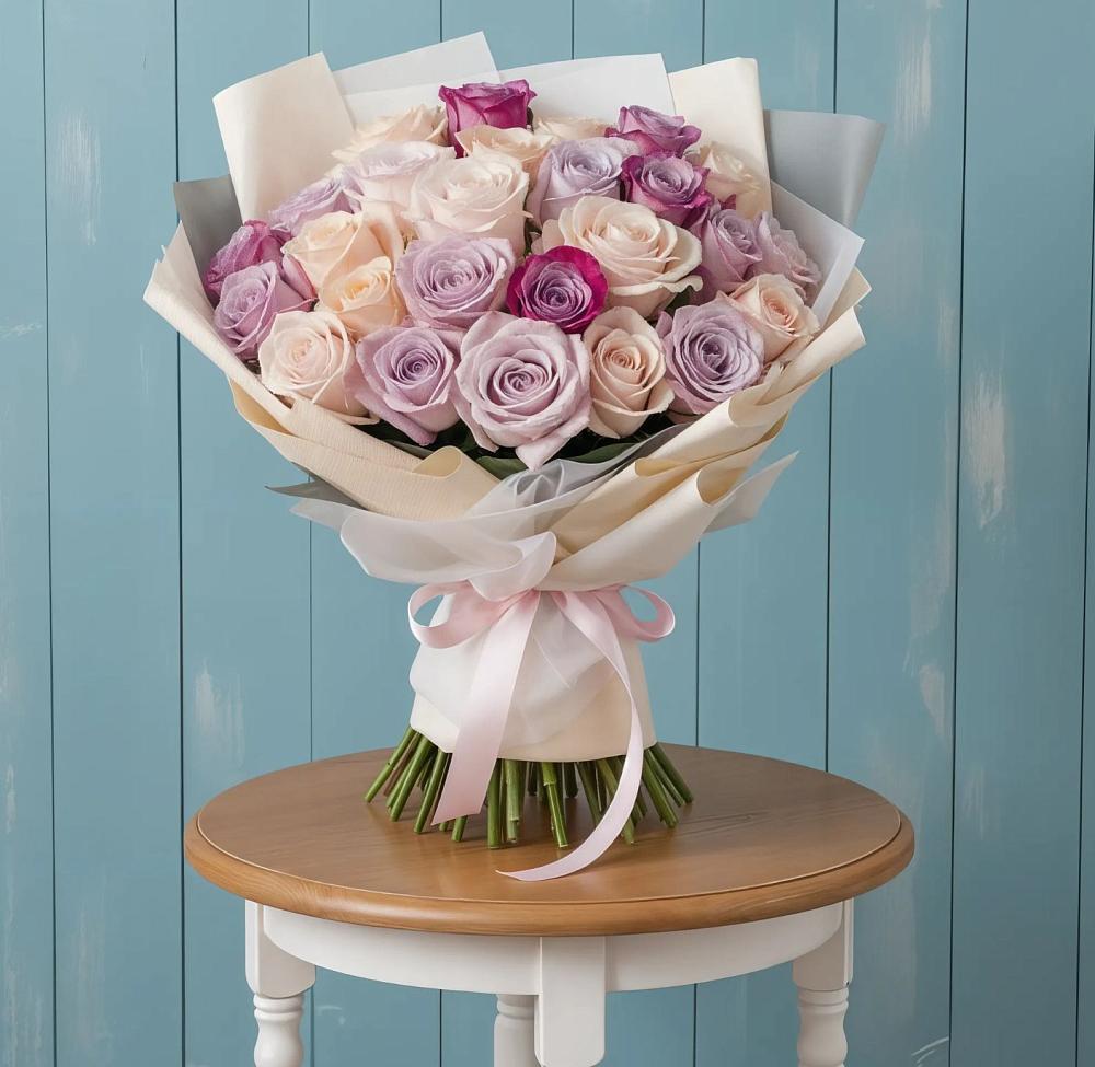 Букет цветов из: Розы в Унъюган