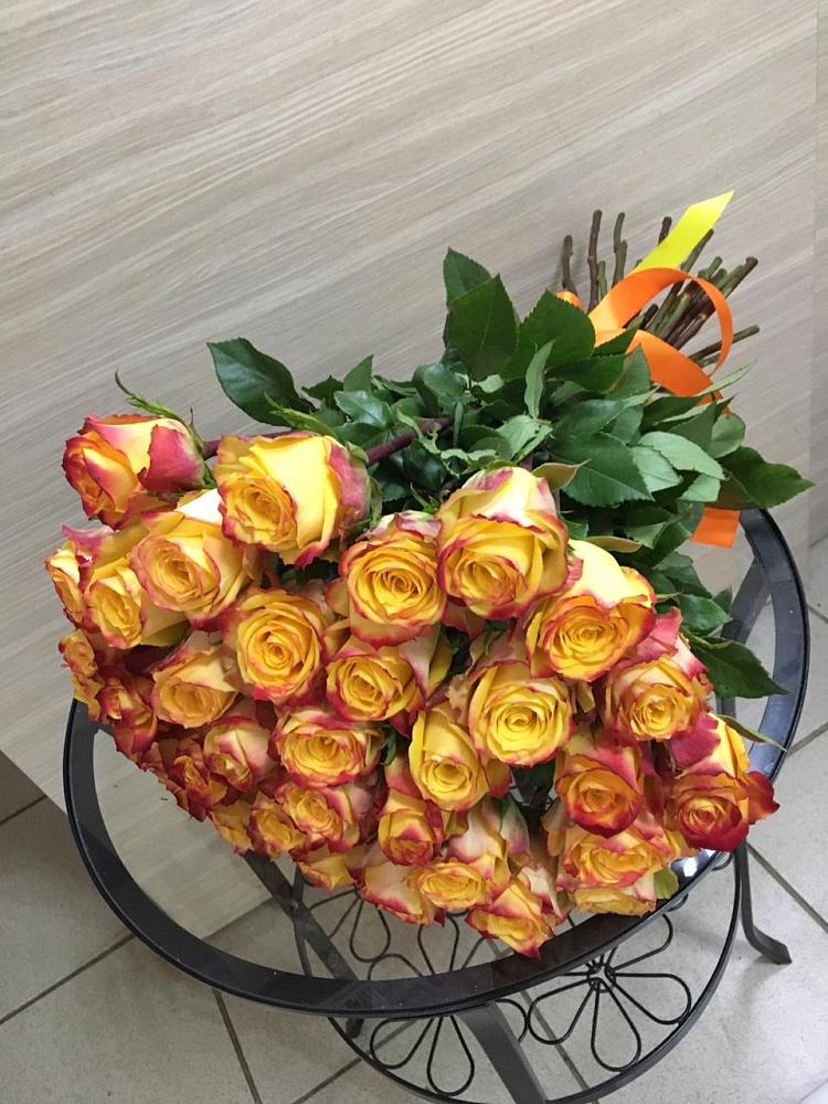 Букет Желтые розы в Унъюган