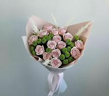 Букет цветов из:  Розы и Хризантемы в Унъюган