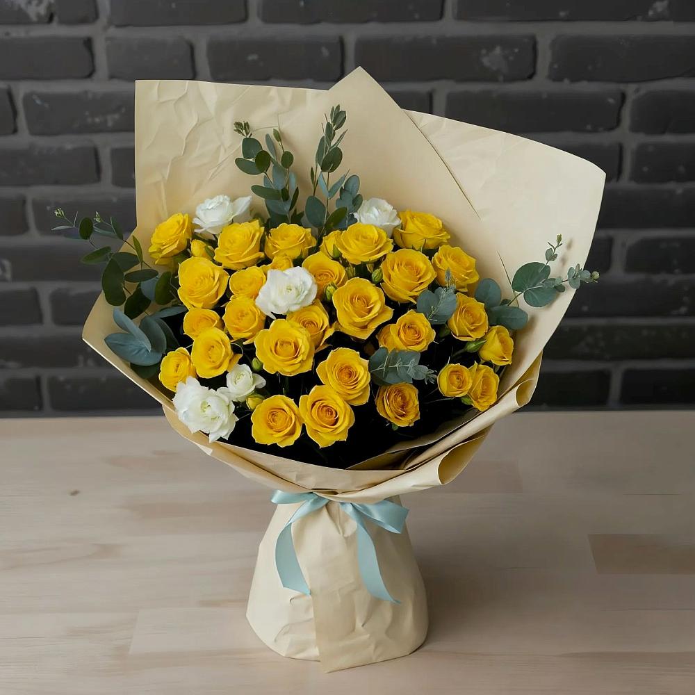 Букет цветов из: Розы в Унъюган