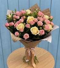 Букет цветов из:  Розы в Унъюган