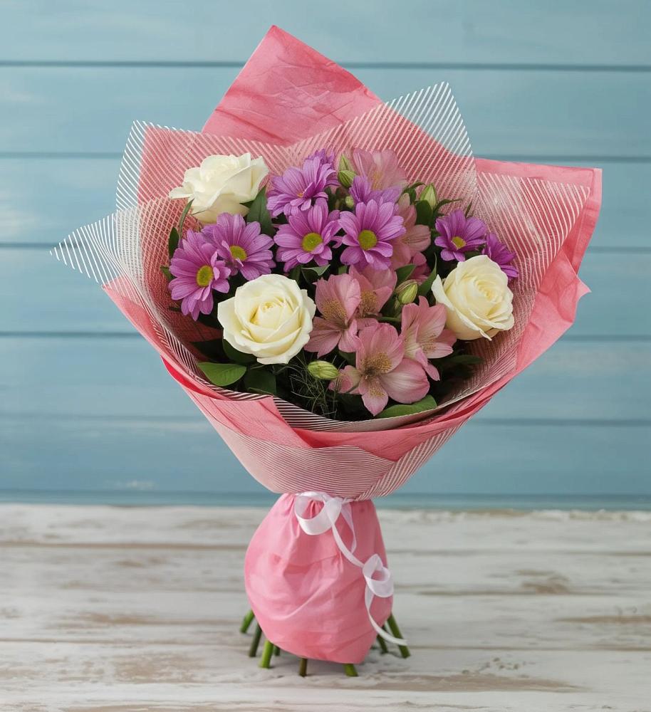 Букет цветов из: Герберы в Унъюган