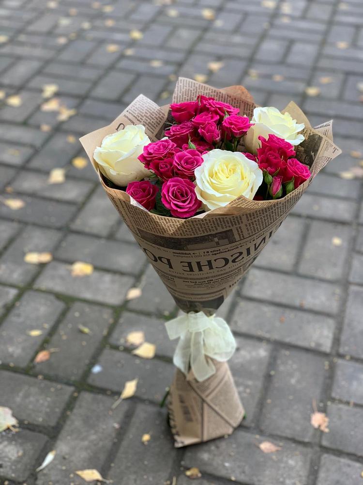 Букет цветов из: Розы в Унъюган