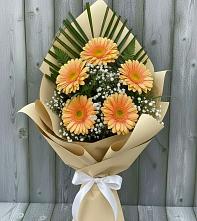Букет цветов из:  Герберы в Унъюган