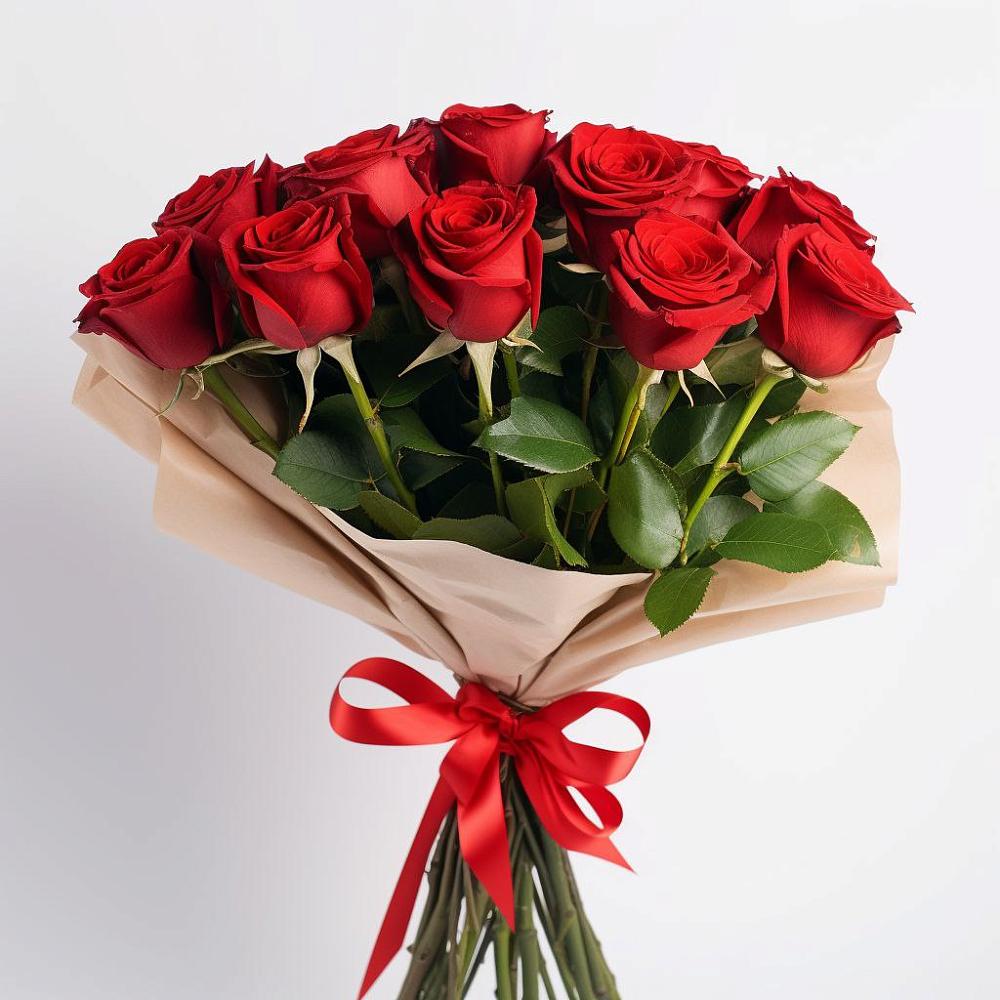Букет 11 Красных роз Эдлесс Лав в Унъюган