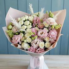 Букет цветов из:  Альстромерии и Розы в Унъюган